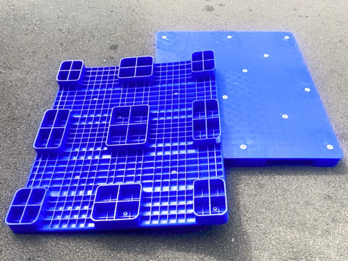Pallet Nhựa 1200x1000x78mm Xanh HDPE có thiết kế chắc chắn