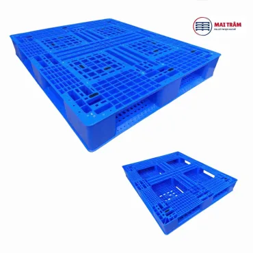 Pallet Nhựa 1200x1100x150mm HDPE Tái Sinh + Nguyên Sinh Mới