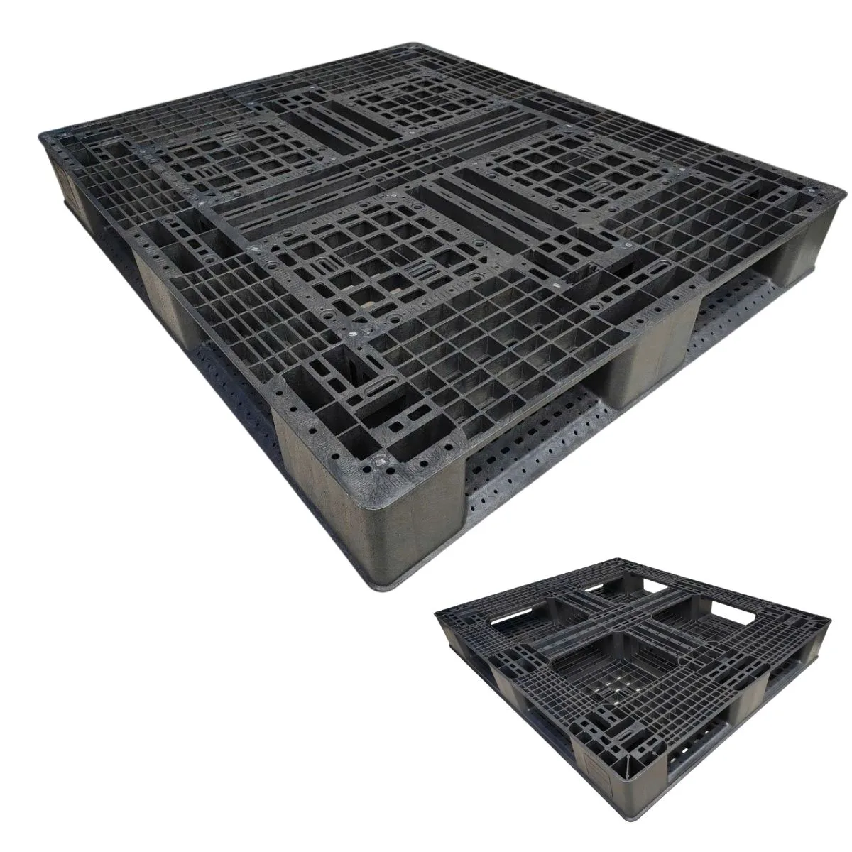 Pallet Nhựa 1200x1100x150mm HDPE Tái Sinh + Nguyên Sinh Mới - Ảnh 2