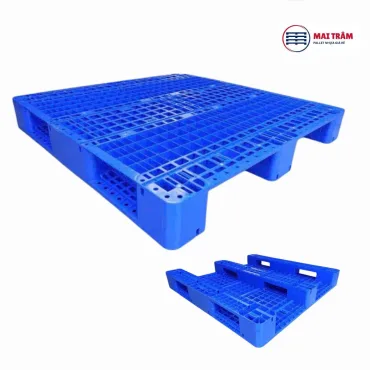 Pallet Nhựa 1200x1200x155mm HDPE Tái Sinh + Nguyên Sinh Mới 100%