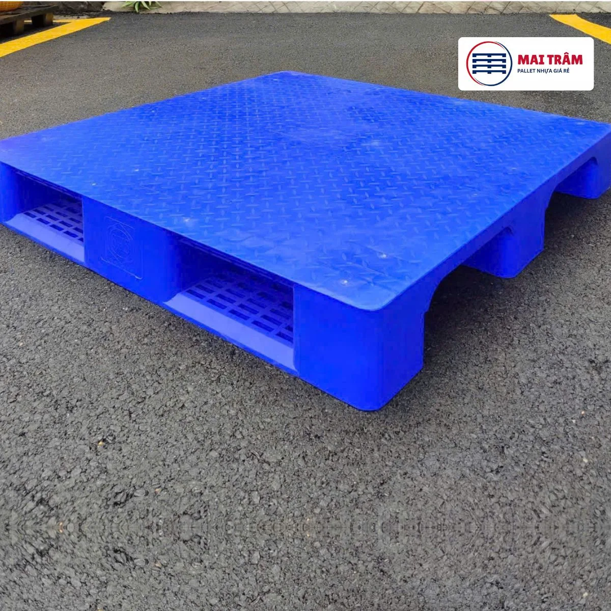Pallet Nhựa 1200x1200x165mm HDPE Tái Sinh + Nguyên Sinh Mới 100%