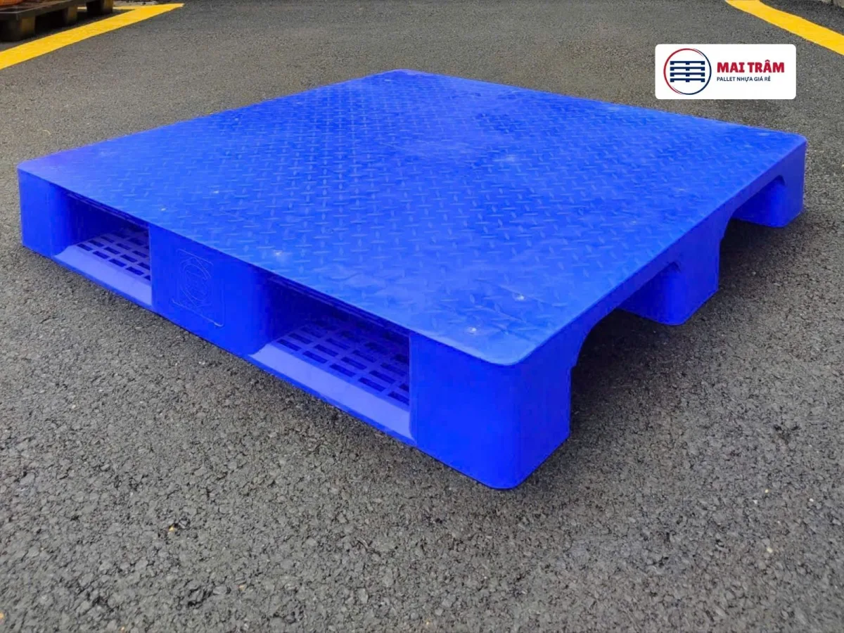 Pallet Nhựa 1200x1200x165mm HDPE Tái Sinh + Nguyên Sinh Mới 100%