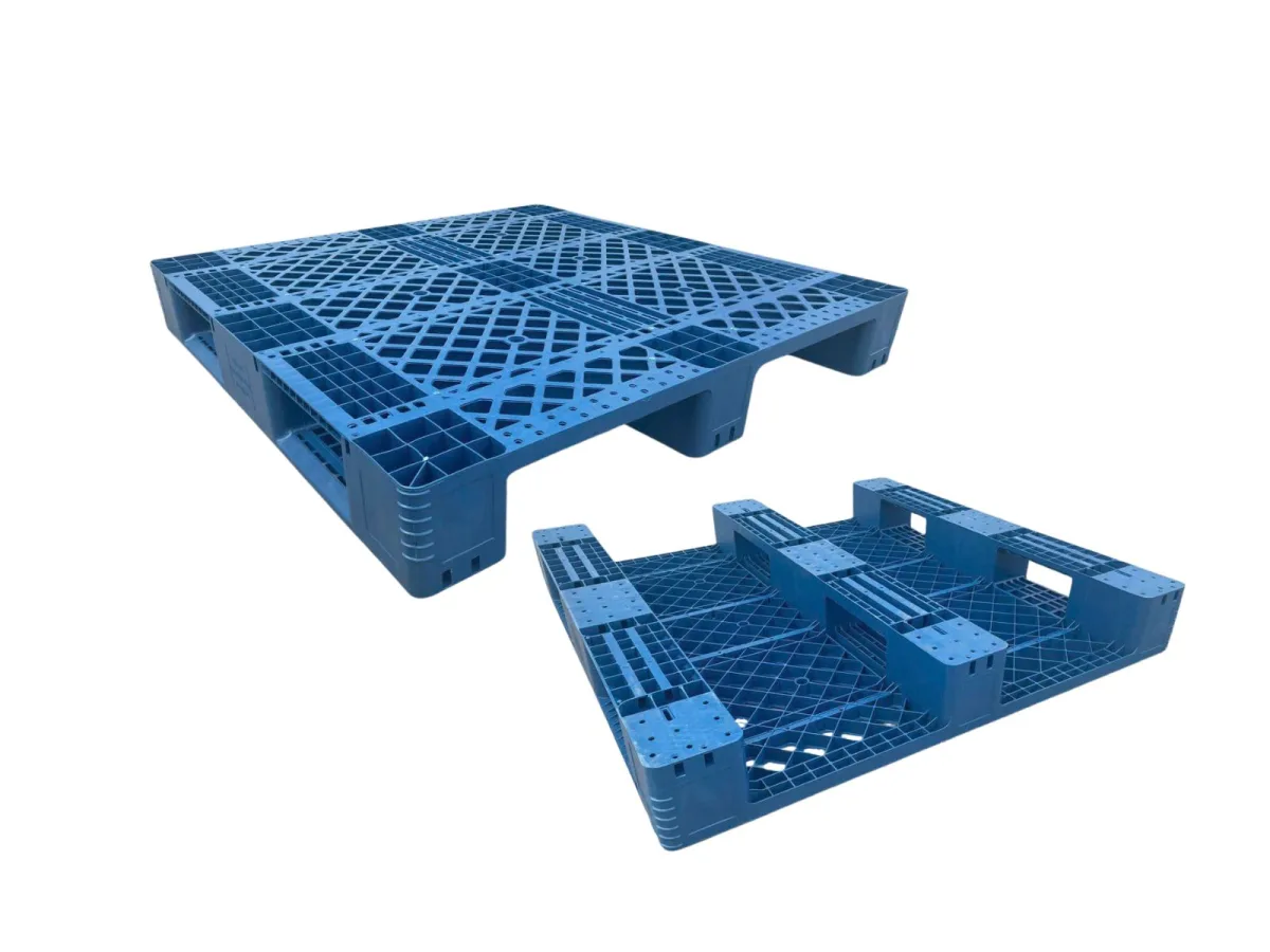 Pallet Nhựa 1300x1300x150mm Xanh HDPE Tái Sinh + Nguyên Sinh