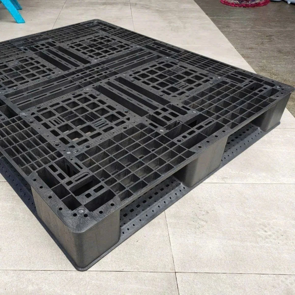 Pallet Nhựa Siêu Tải 1100x1200x150mm HDPE Tái Sinh + Nguyên Sinh - Ảnh 2
