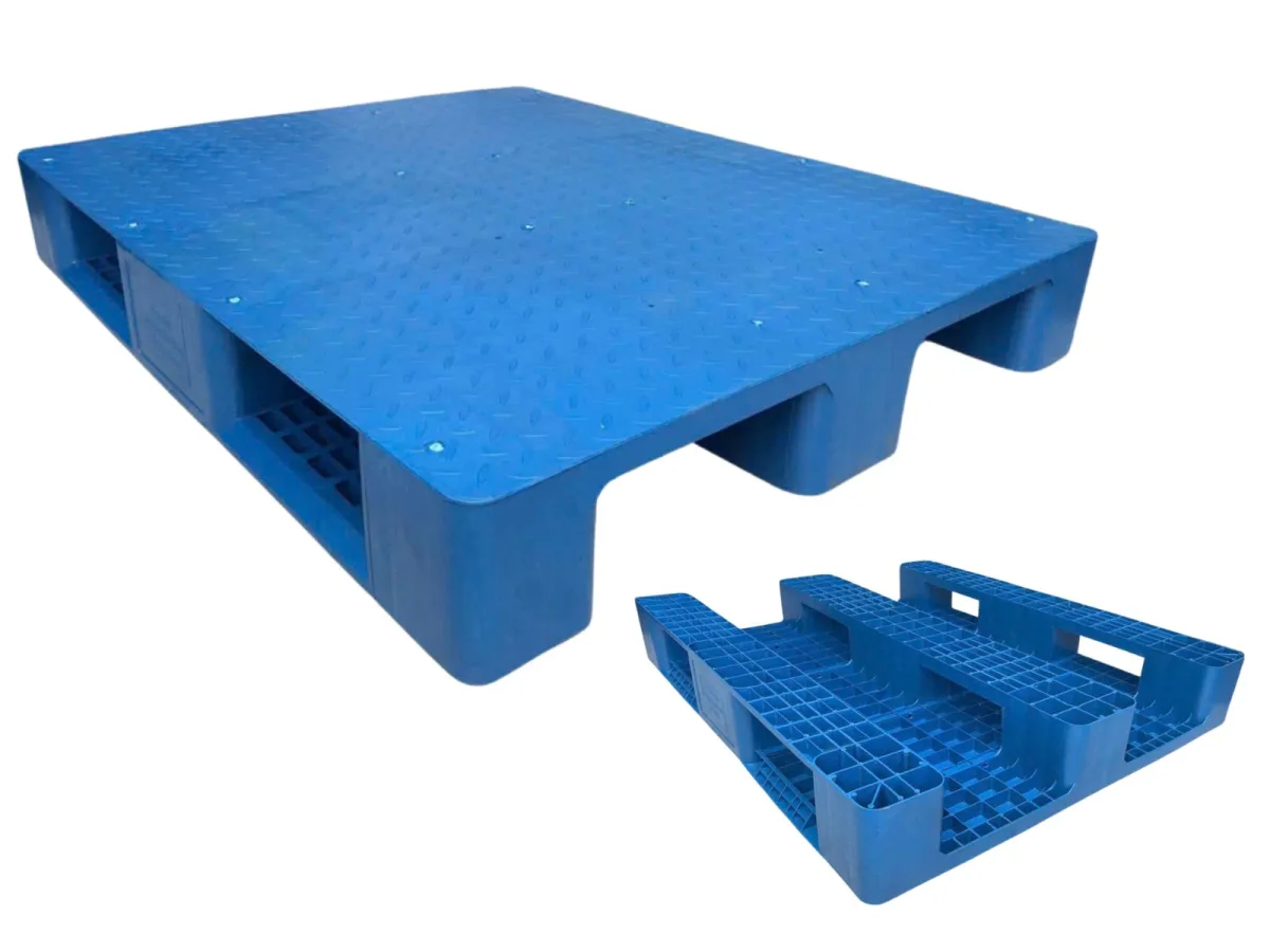 Pallet Nhựa Mặt Kín 1200x1000x165mm Xanh