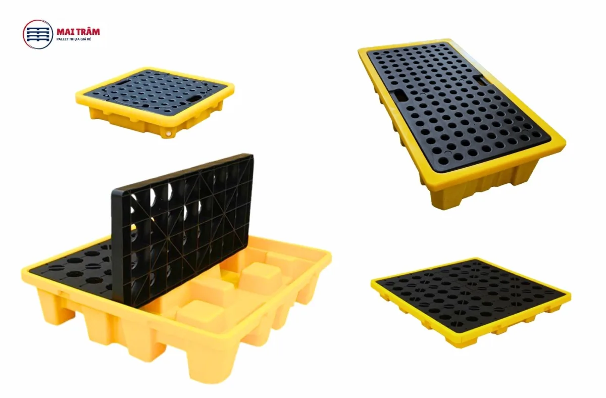 Pallet Nhựa Chống Tràn Dầu Là Gì? Các Loại Phổ Biến Hiện Nay