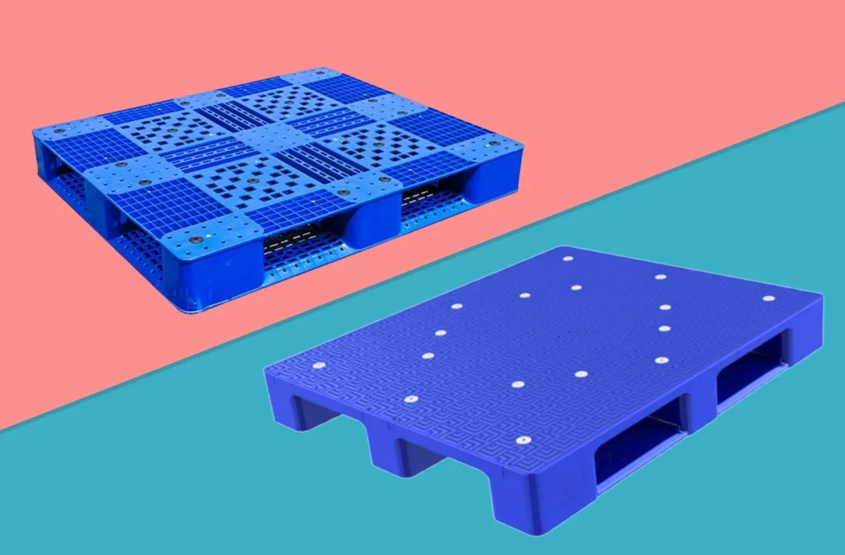 Bảng so sánh chi tiết ưu nhược điểm giữa pallet nhựa 2 mặt và 1 mặt.