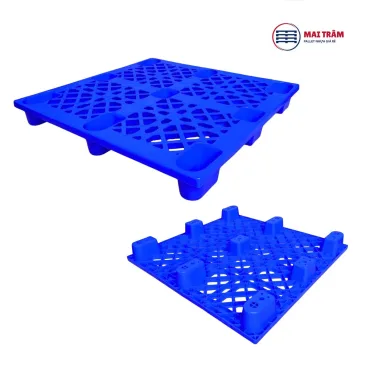 Pallet Nhựa Chân Cốc 1200x1200x140mm HDPE Tái Sinh + Nguyên Sinh