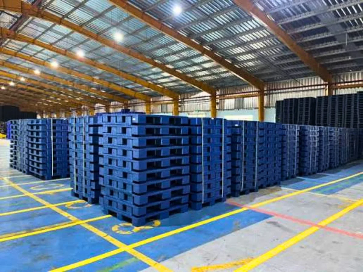 Kho hàng Pallet Nhựa Cũ 1100x1200x150mm