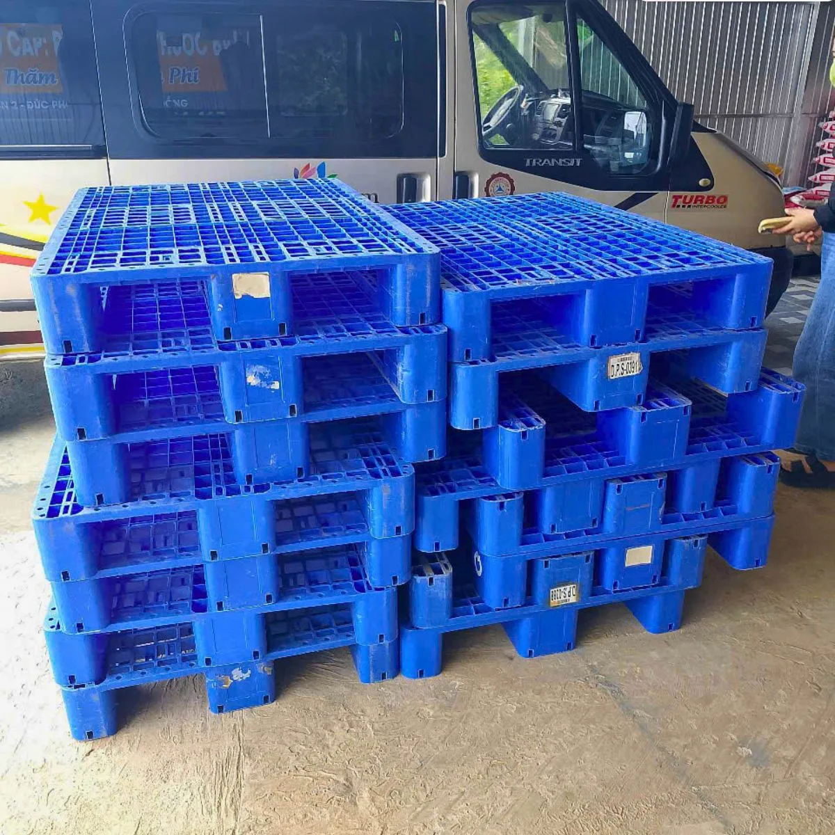 Pallet nhựa cũ 1200x800x150mm