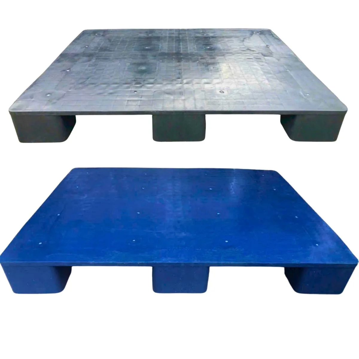 Pallet Nhựa Mặt Kín 1200x1000x140mm HDPE Tái Sinh + Nguyên Sinh Mới 100% - Ảnh 2