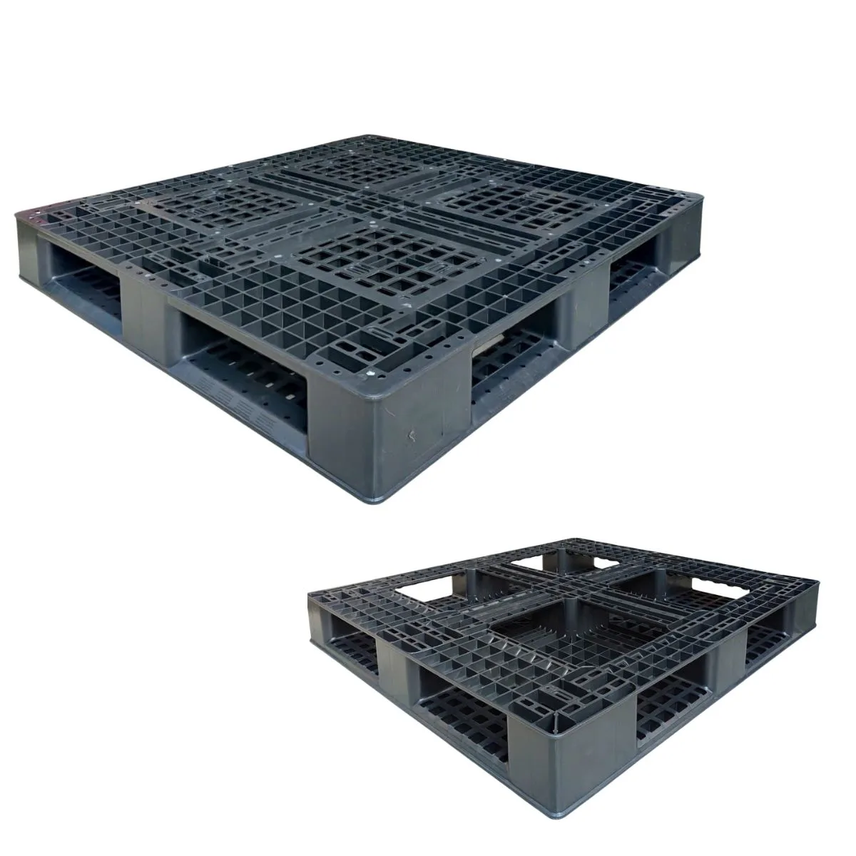 Pallet nhựa 1200x1000x150mm xanh và đen
