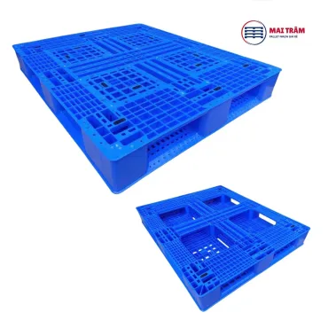 Pallet nhựa 1200x1000x155mm HDPE tái sinh + nguyên sinh