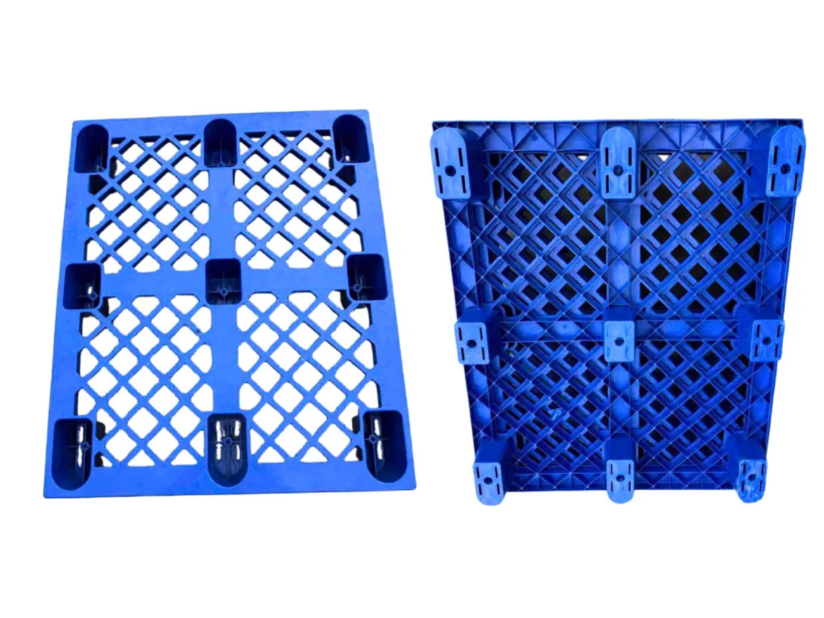 Pallet Nhựa Chân Cốc 1200x1000x140mm nặng 7kg xanh