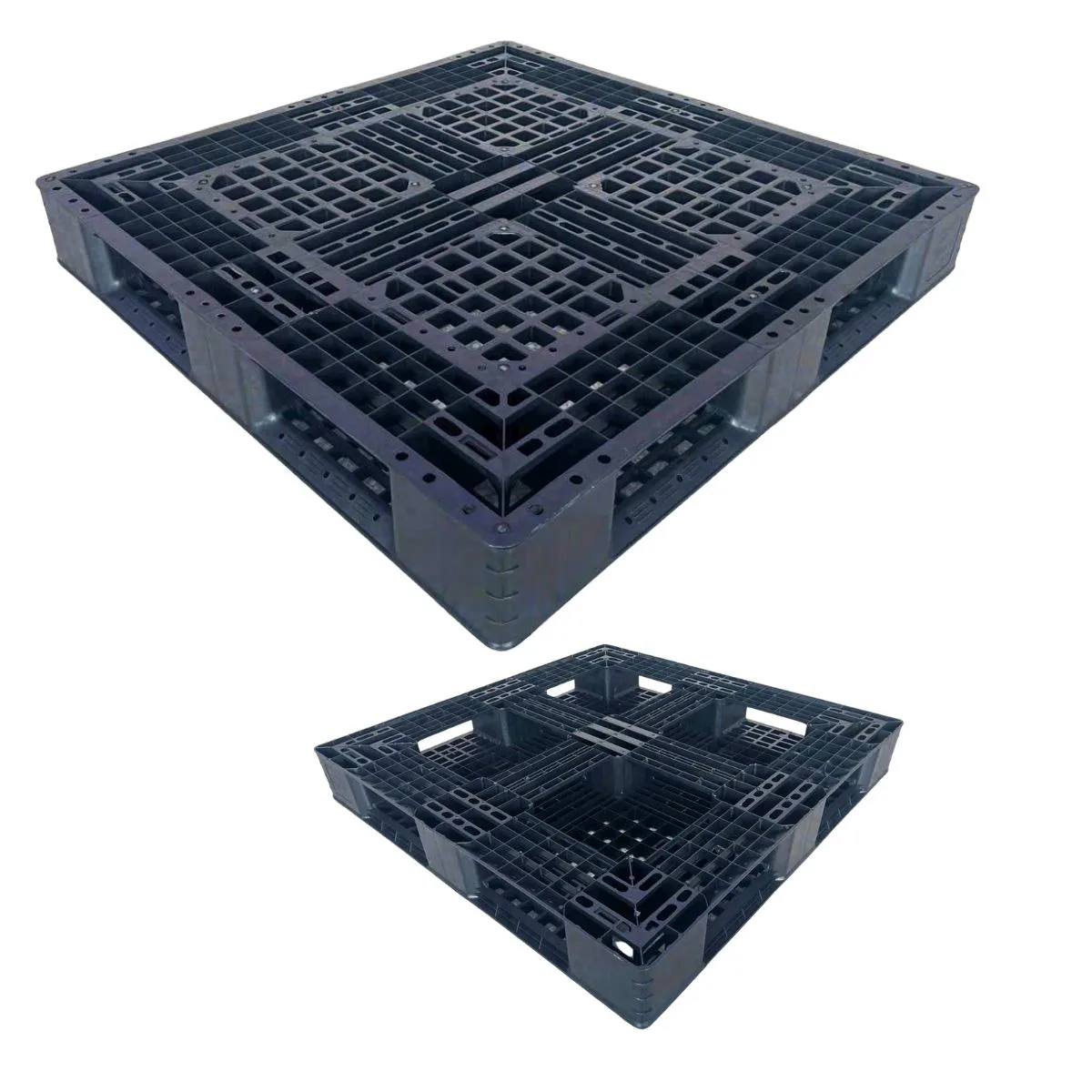 Pallet Nhựa Chân Giằng 1100x1100x150mm 2000kg Nặng 11kg - Ảnh 2