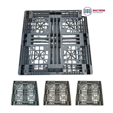 Pallet Nhựa Cũ 1000x1000x120mm Nhật Bản