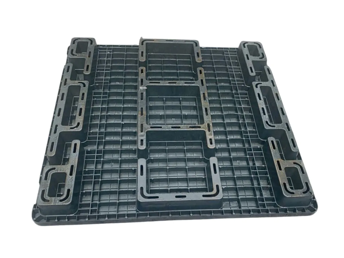 Pallet Nhựa Cũ 1050x1050x140mm HDPE Tái Sinh 1000kg Nặng 7kg