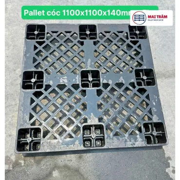 Pallet Nhựa Cũ Mặt Lưới 1100x1100x140mm
