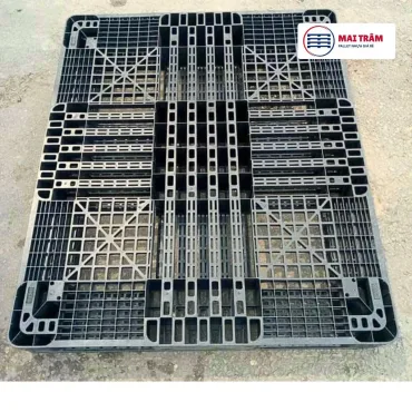 Pallet Nhựa Cũ 1100x1300x130mm 2500kg nhập khẩu Hàn Quốc