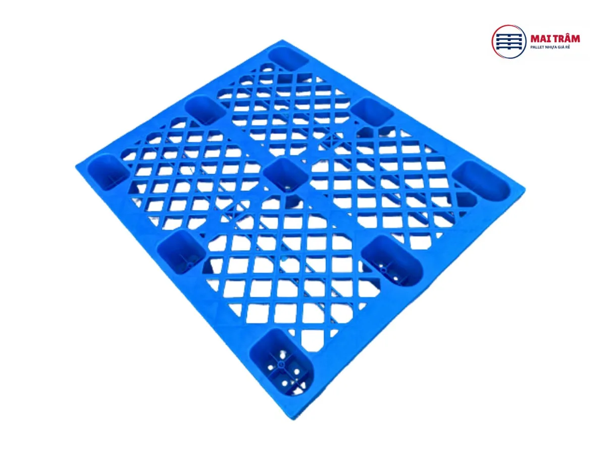 Pallet Nhựa Cũ 1100x1300x140mm 1500kg HDPE Nguyên Sinh – Chất Lượng 90%