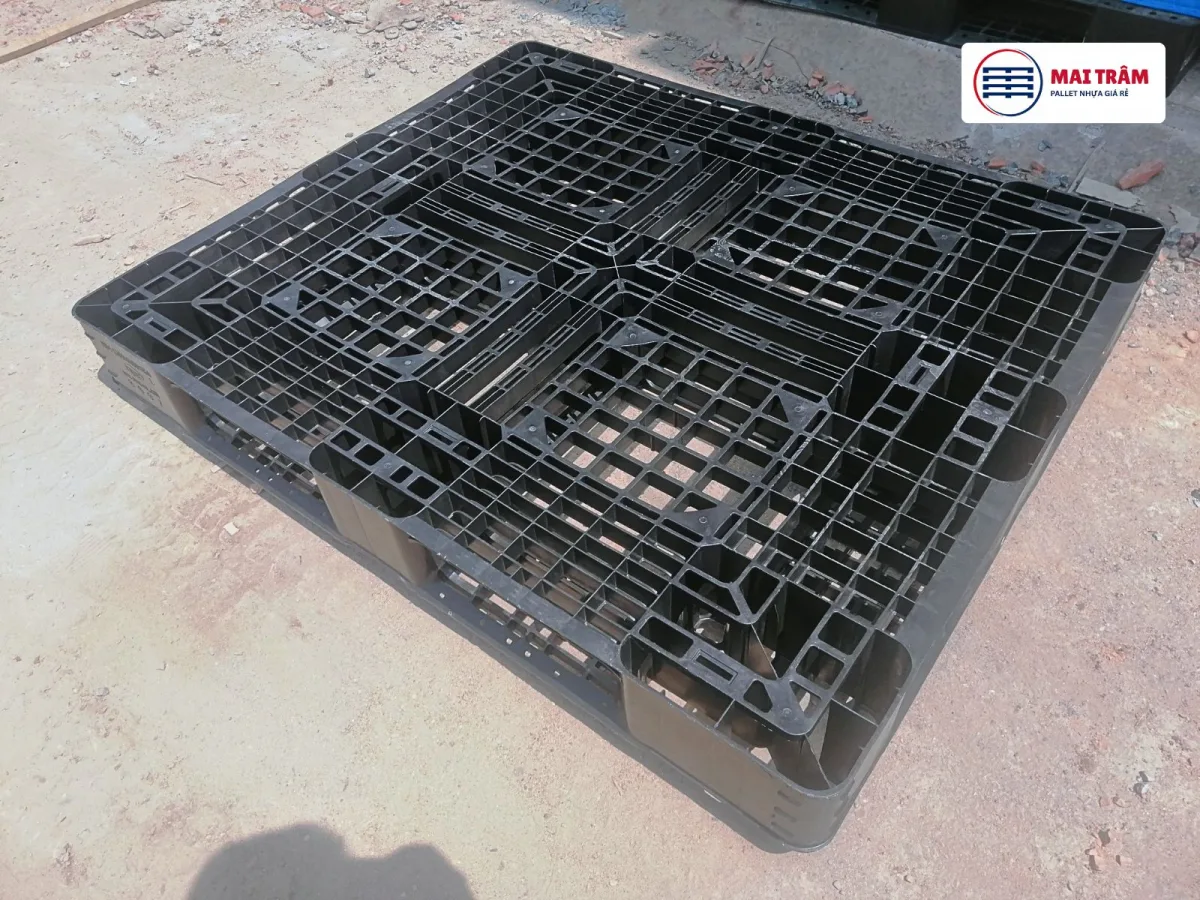 Pallet Nhựa Cũ 1100x1300x150mm chịu tải tối đa 3000kg