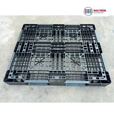 Kho hàng Pallet Nhựa Cũ 1200x1000x120mm nhập khẩu Hàn Quốc