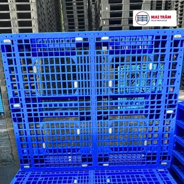 Pallet Nhựa Cũ 1200x1000x150mm Duy Tân mới 90%
