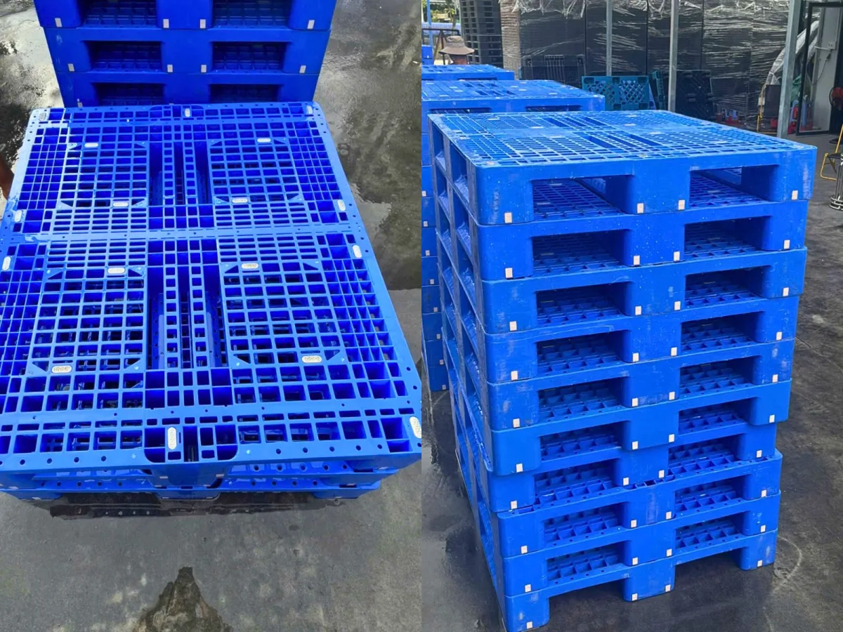 Pallet Nhựa Cũ 1200x1000x150mm 5000kg cứng cáp & còn mới