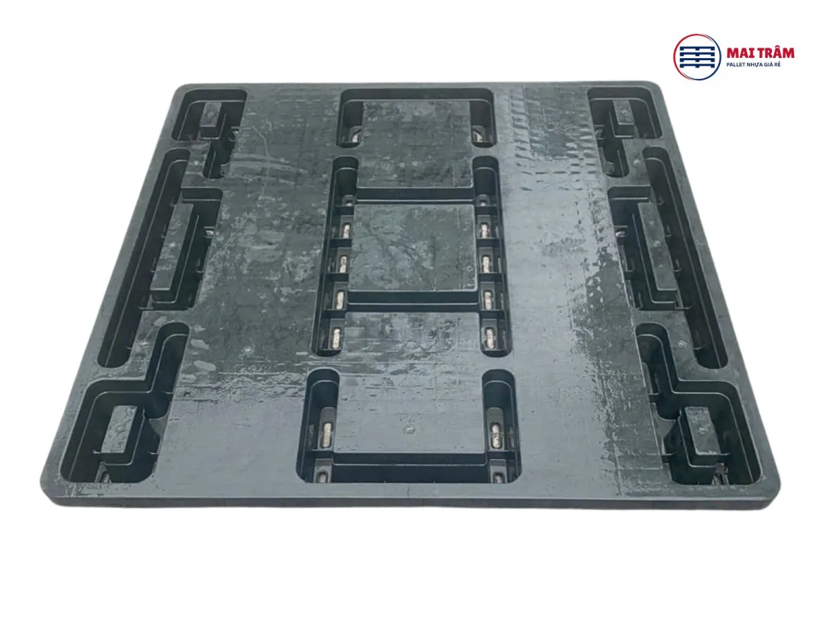 Pallet Nhựa Cũ 1050x1050x140mm HDPE Tái Sinh 1000kg 