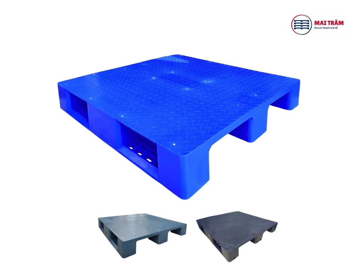 Pallet Nhựa Mặt Kín 1100x1100x165mm 3000kg 16,8kg