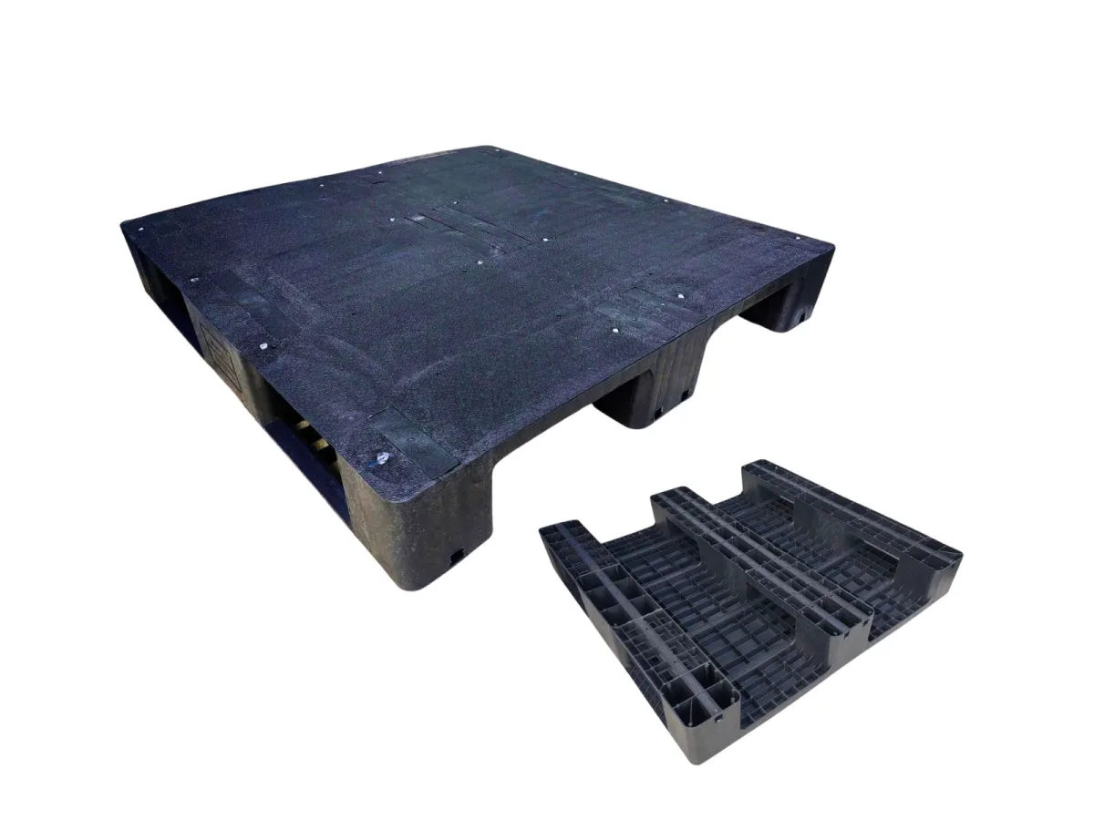 Pallet Nhựa Mặt Kín 1100x1100x165mm 3000kg đen