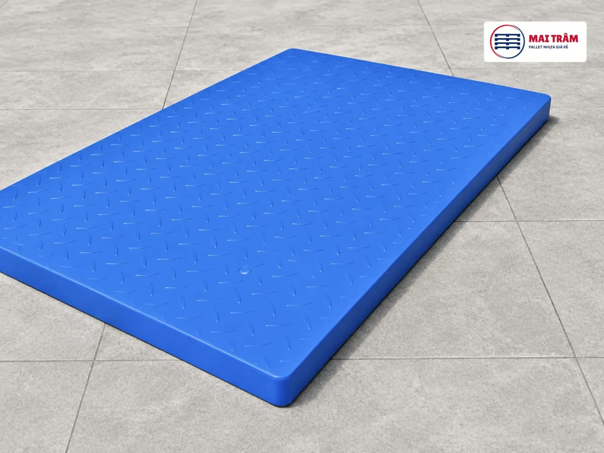 Pallet Nhựa Mặt Kín 600x1000x35mm Tái Sinh Mới 100% Giá Tốt