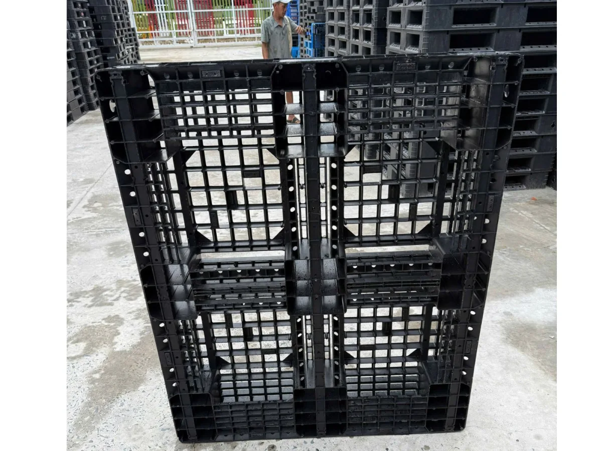 Kho Pallet Nhựa Mặt Lưới 1200x1000x150mm tại Mai Trâm Plastic