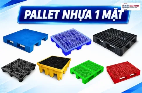 Pallet nhựa 1 mặt