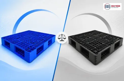 Pallet Xanh Và Pallet Đen: Nên Chọn Loại Nào Cho Doanh Nghiệp?