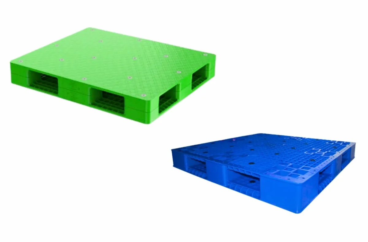 Pallet nhựa 2 mặt kín và Pallet nhựa 2 mặt hở