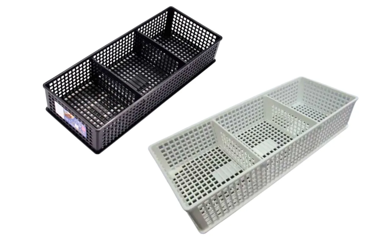 Sử dụng rổ nhựa từ chất liệu nguyên sinh HDPE/PP mang lại độ bền vượt trội và an toàn sức khỏe