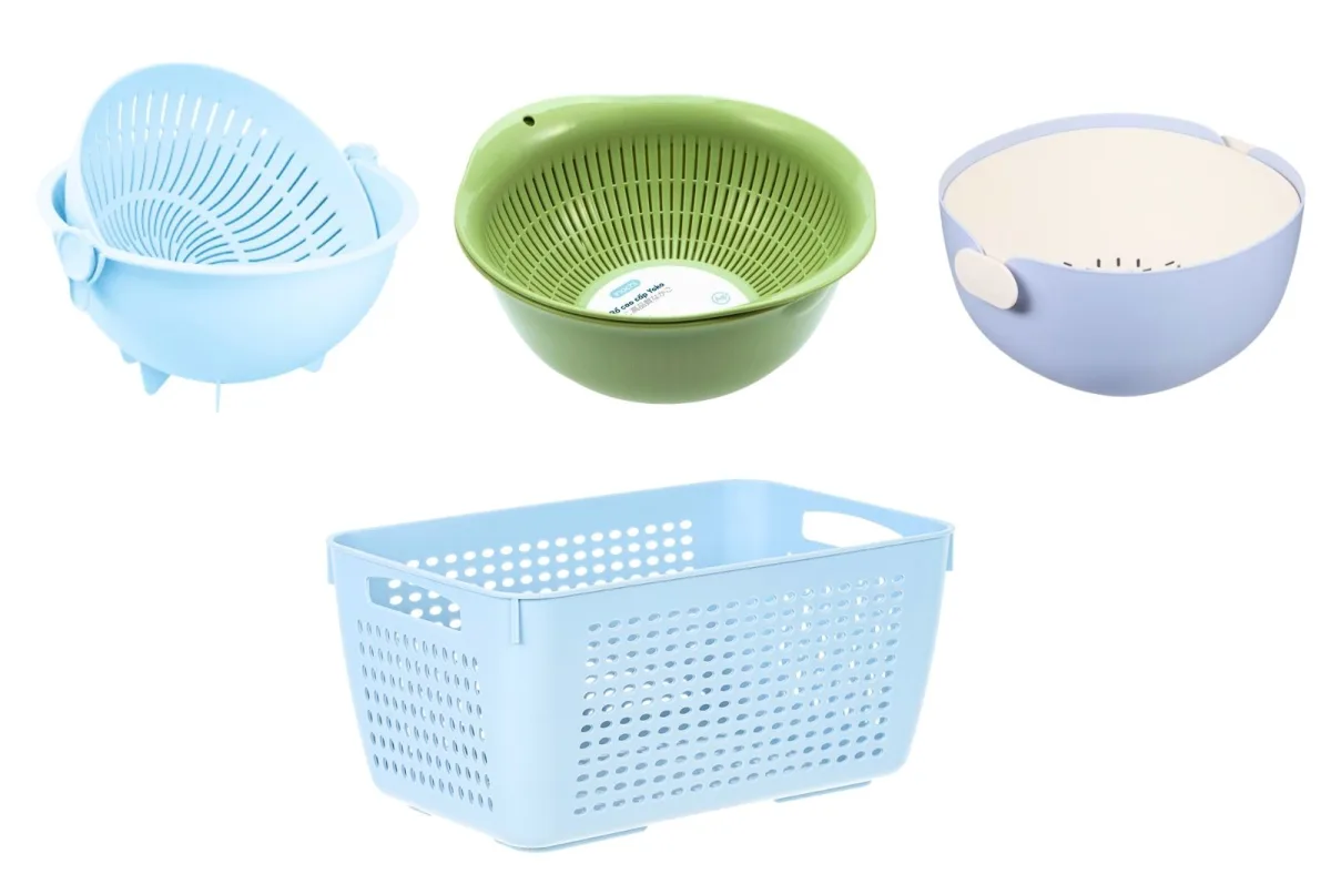 Rổ nhựa Inochi với thiết kế tối giản và màu sắc pastel mang lại vẻ đẹp hiện đại.