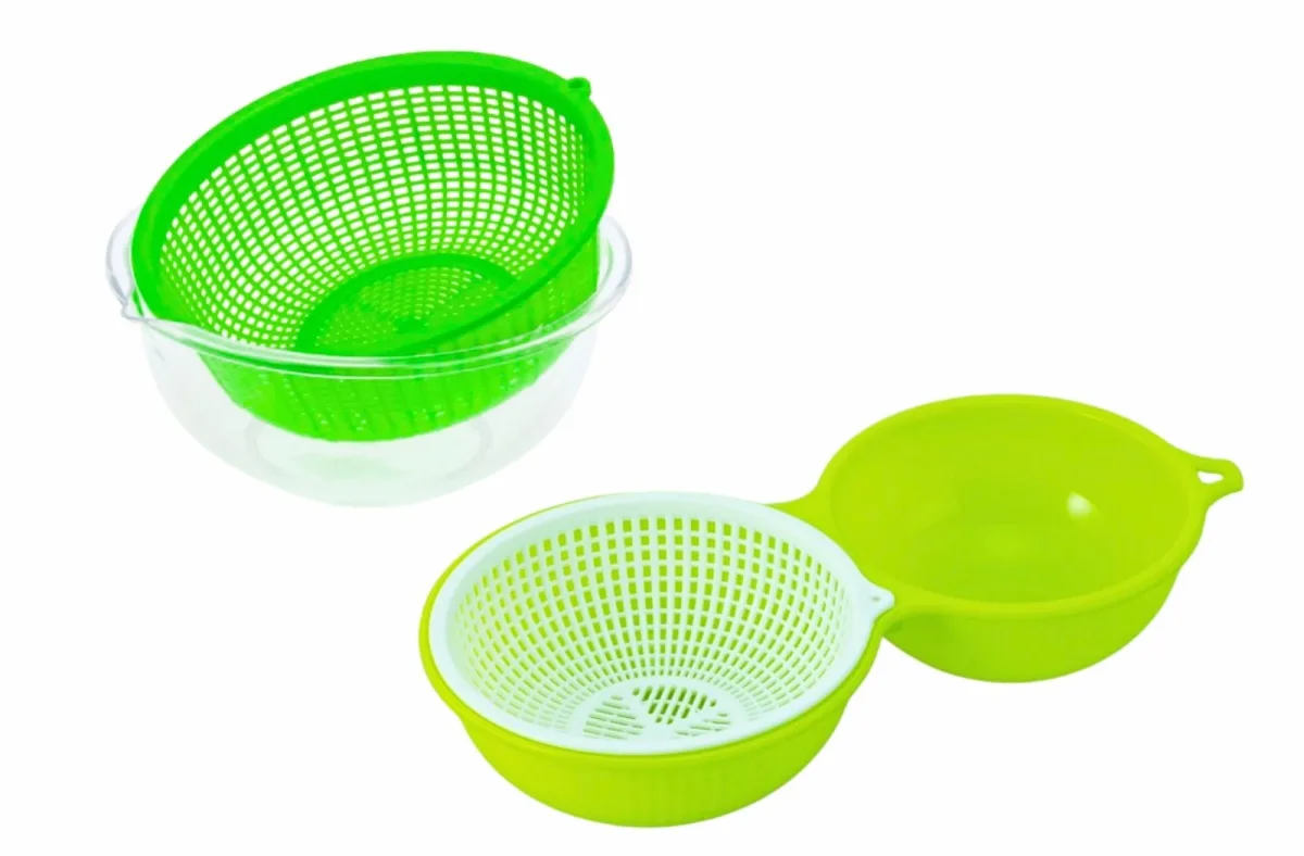 Rổ nhựa xanh cho gia đình