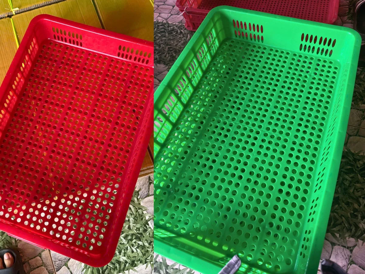 Sóng nhựa hở 610x420x100mm với nhiều màu sắc, tùy vào mục đích sử dụng