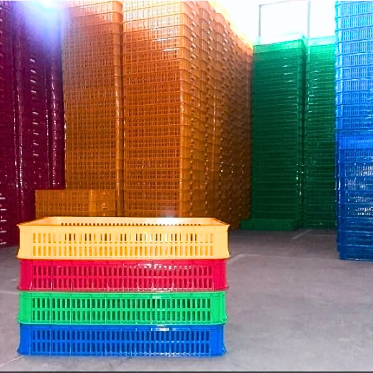 Sóng nhựa hở 610x420x150mm HDPE nguyên sinh | Hàng mới 100% - Ảnh 2
