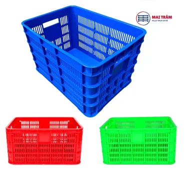 Kho hàng sóng nhựa hở 610x420x310mm tại Mai Trâm Plastic