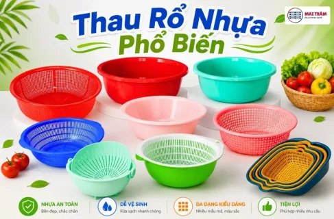 Bí Quyết Lựa Chọn Thau Rổ Nhựa An Toàn Và Tiện Dụng Cho Gian Bếp