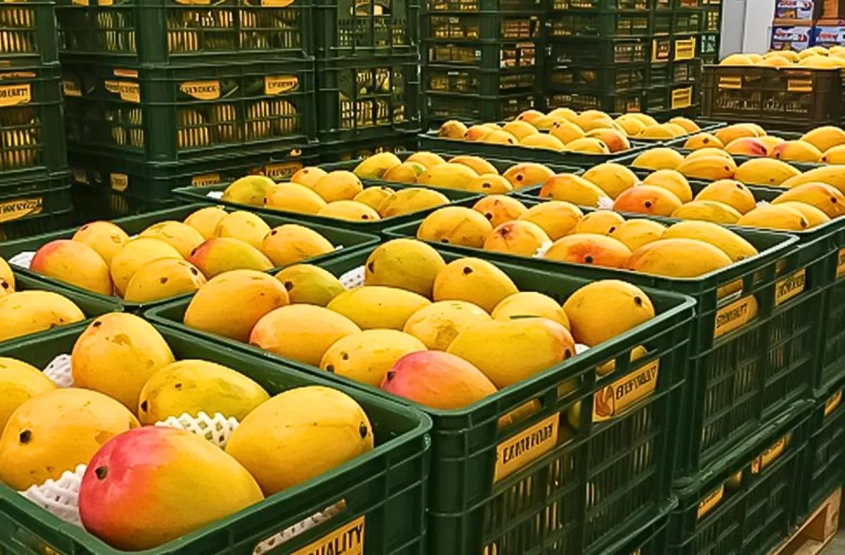 Sọt sóng nhựa được sử dụng chứa đựng trái cây