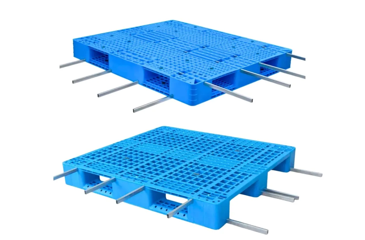 Pallet nhựa có lõi sắt chịu tải cao được phân phối trực tiếp tại kho Mai Trâm Plastic