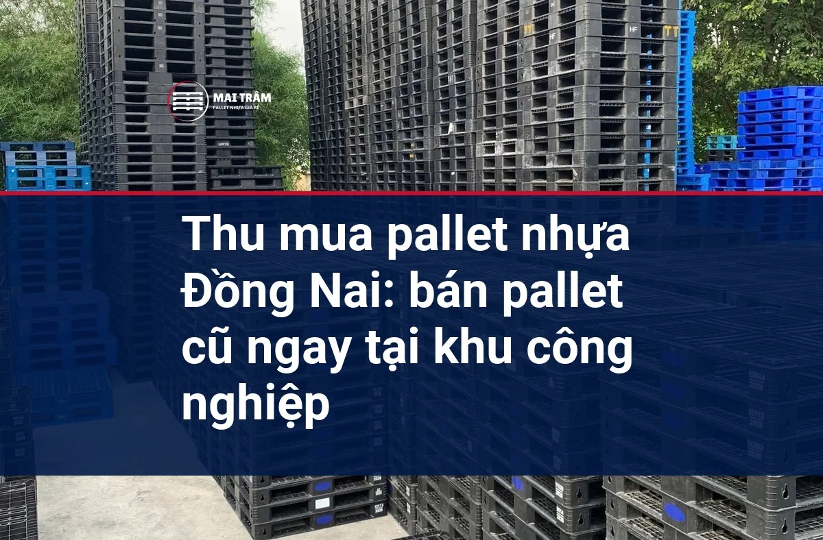 Thu mua pallet nhựa Đồng Nai: bán pallet cũ ngay tại khu công nghiệp